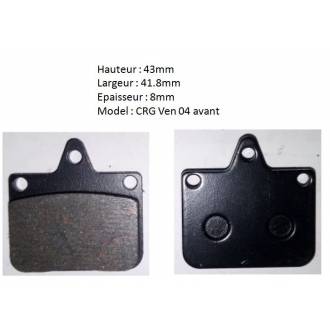 JEU DE PLAQUETTES DE FREIN (x2) : CRG Ven 04 avant